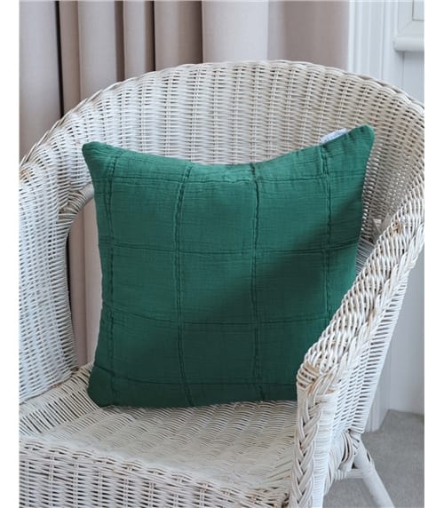 Cotton Grid Cushion