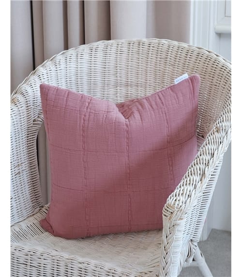 Cotton Grid Cushion