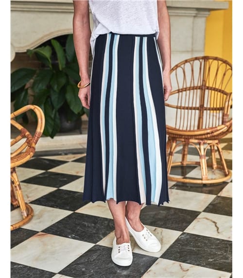 Knitted Stripe Skirt