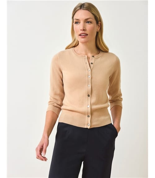 Cashmere Cropped Cardigan