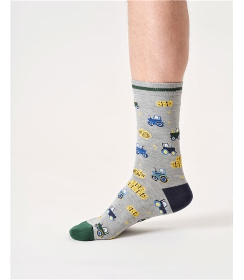Mens Farming Organic Cotton Crew Socks