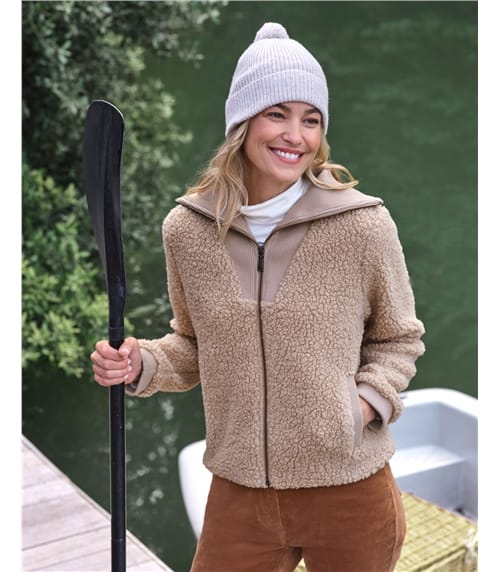 Creek Borg Ribbed Collar Jacket