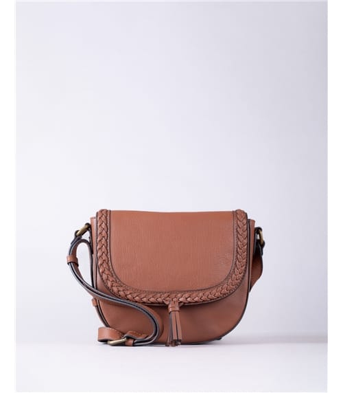 Tarnbeck Leather Braid Saddle Bag