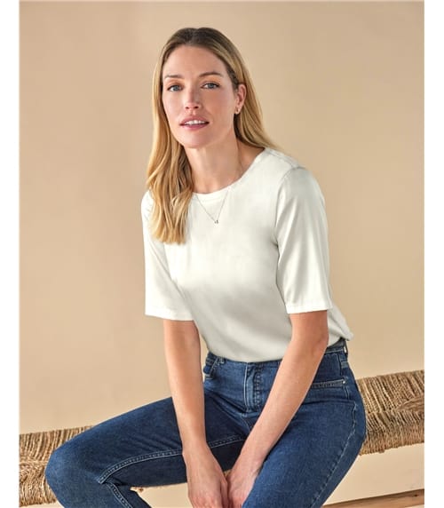 Silk Front T Shirt