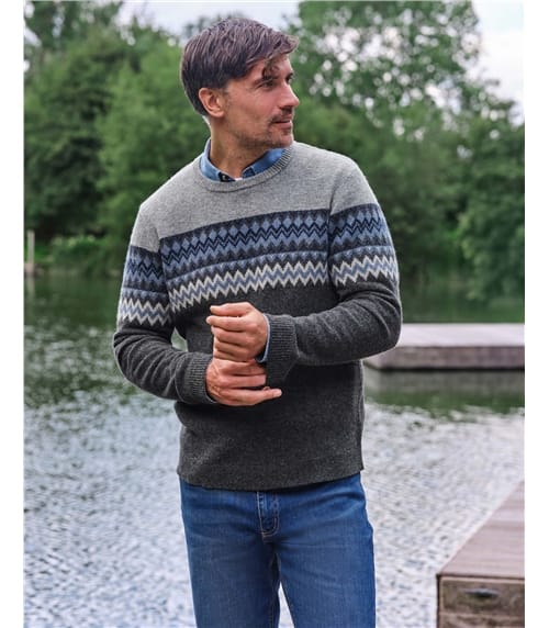 Colour Block Fairisle Jumper