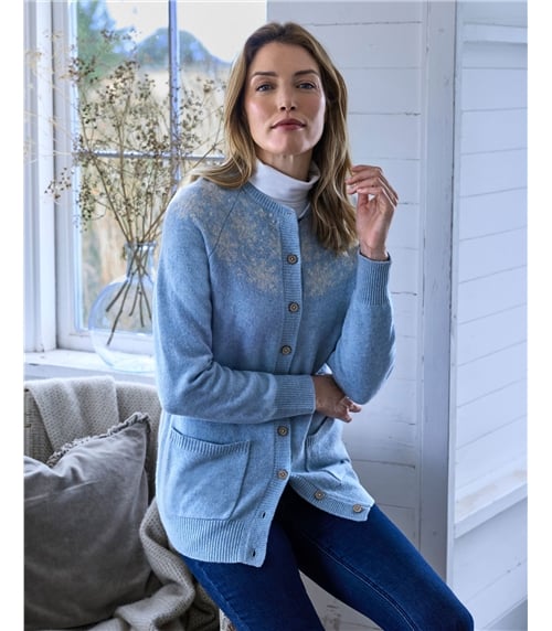 Whistler Fairisle Yoke Cardigan