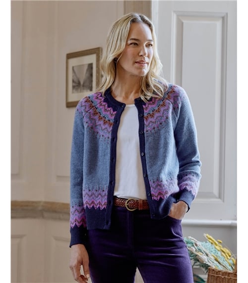 Nordic Fairisle Yoke Cardigan