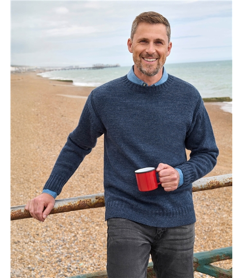 100% Pure Wool Knitted Guernsey Jumper