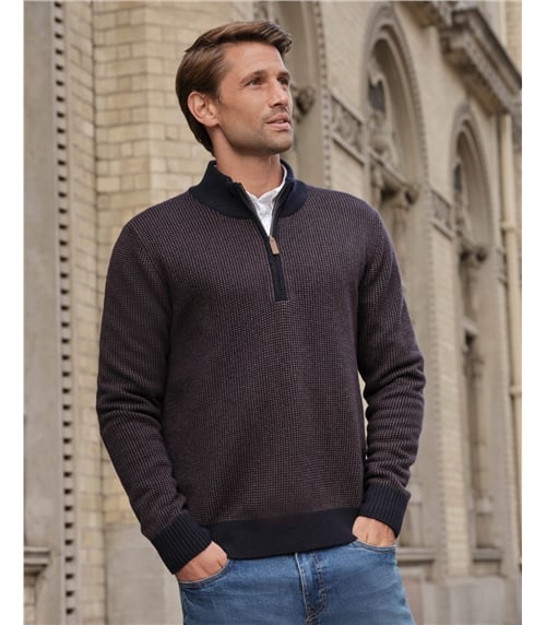 Birdseye 1/2 Zip Sweater