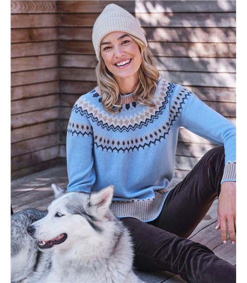 Fairisle Yoke Crewneck Jumper