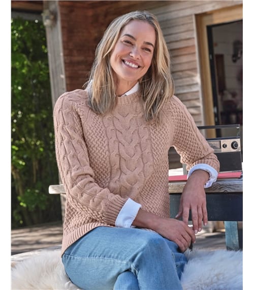 Cable Crewneck Jumper