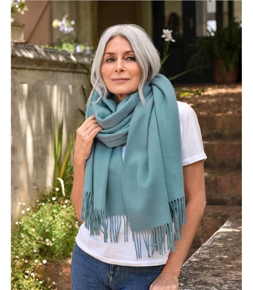 Écharpe à franges - Femme - Pure Laine