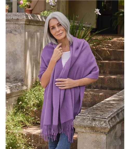 Écharpe à franges - Femme - Pure Laine