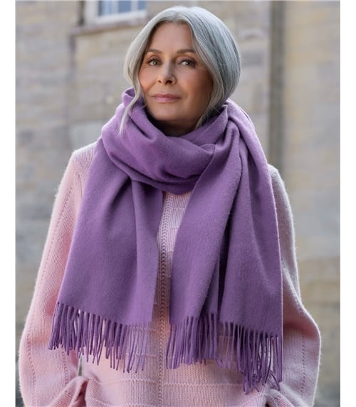 Écharpe à franges - Femme - Pure Laine