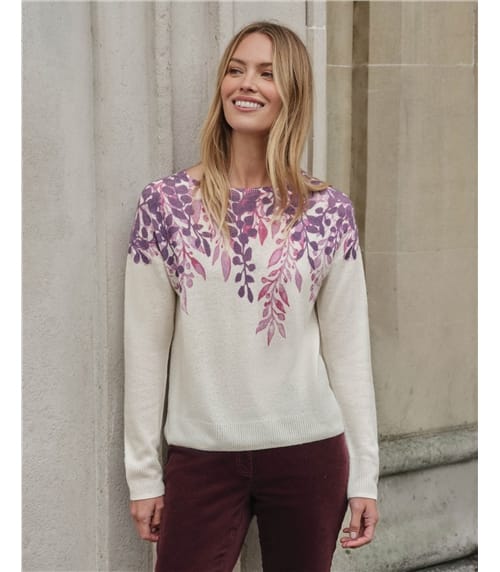 Gassato Floral Cascade Sweater