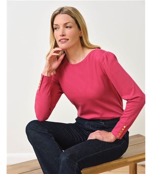 Button Sleeve Top