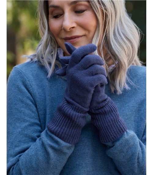 Cashmere Merino Ribbed Gloves
