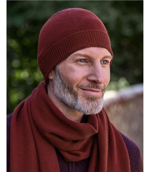 Mens Cashmere Merino Hat