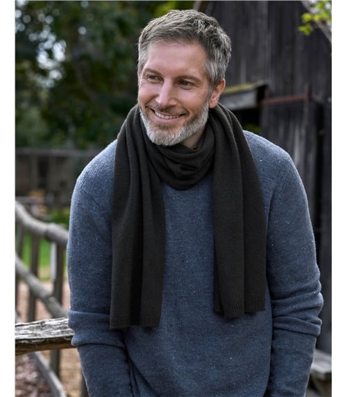 Mens Cashmere Merino Scarf