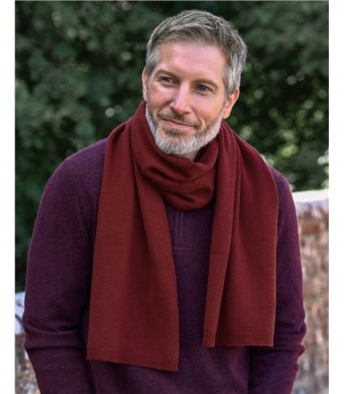 Mens Cashmere Merino Scarf