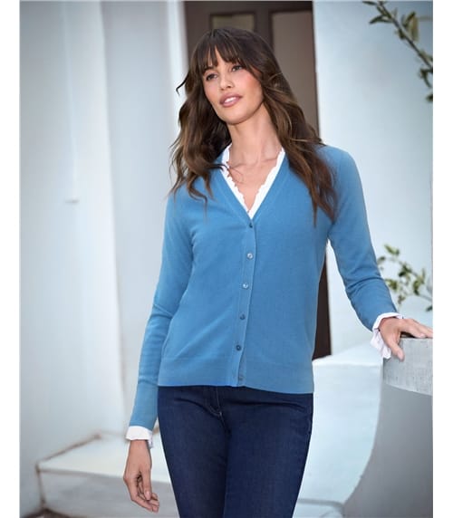 Cashmere V Neck Cardigan
