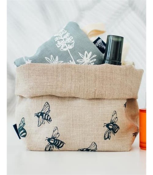 Bee Fabric Storage Pot