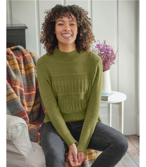 Texture Turtle Neck Jumper