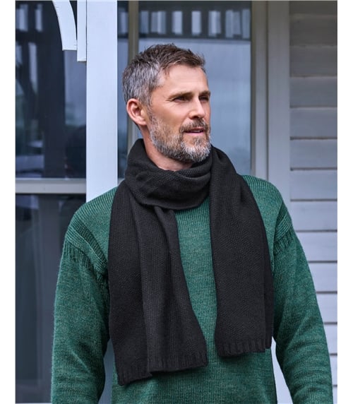 Mens Essential Lambswool Scarf