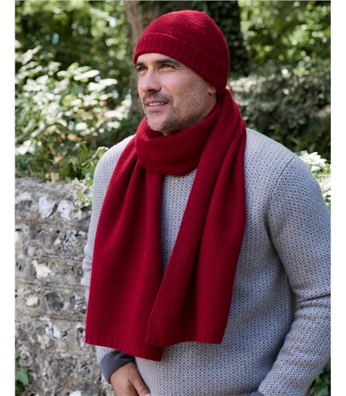 Mens Essential Lambswool Scarf