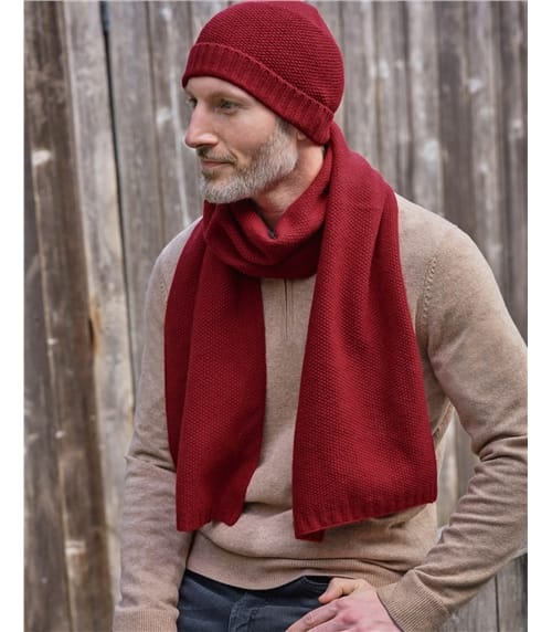 Mens Essential Lambswool Scarf