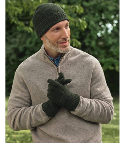 Mens Essential Pure Lambswool Gloves
