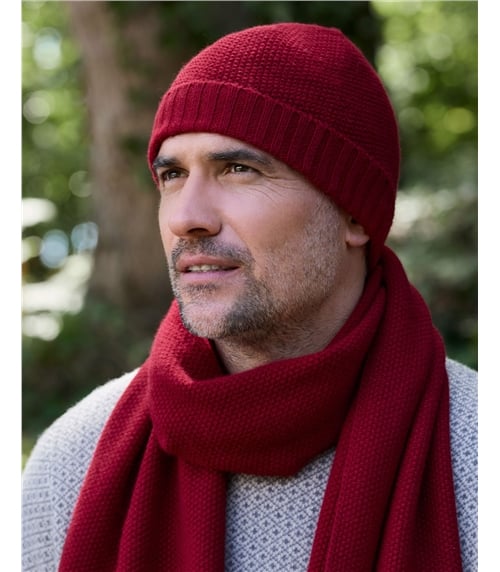 Mens Essential Lambswool Beanie Hat