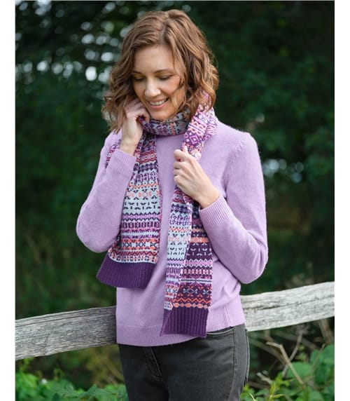 Womens Fairisle Scarf