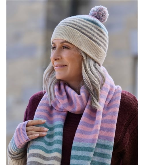 Multi Stripe Lambswool Hat