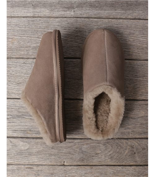 Mules bordées de laine - Homme - Peau de mouton