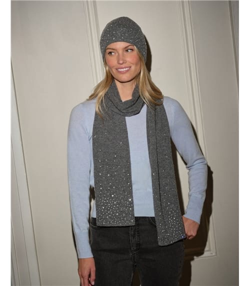 Lambswool Crystal Scarf