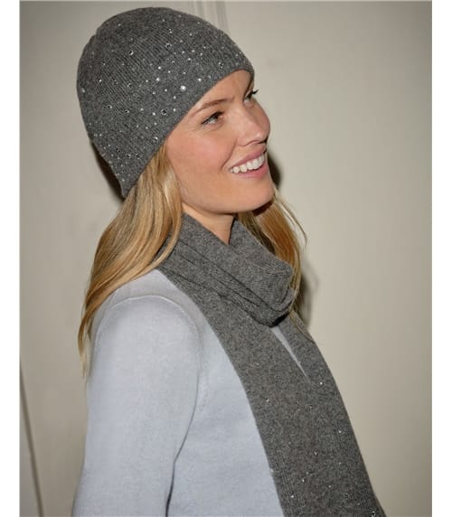 Lambswool Crystal Hat