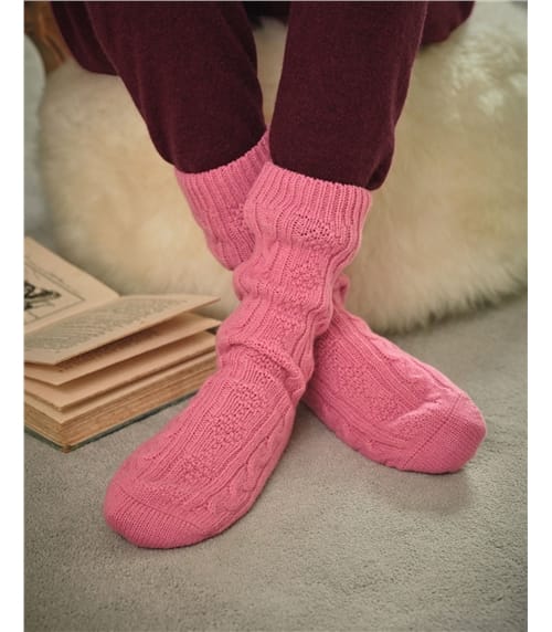 Chaussettes en laine d'agneau pour femmes