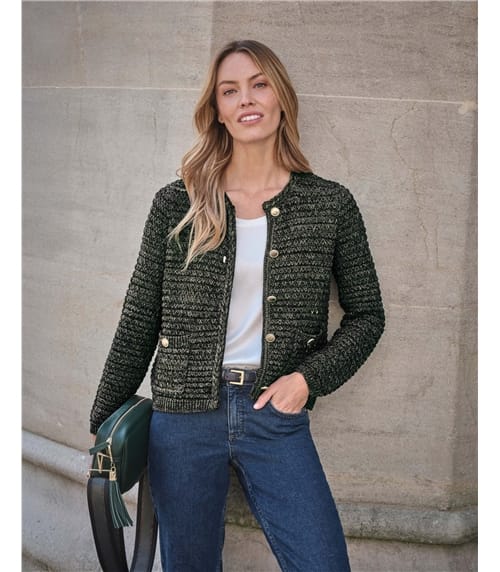 Cotton Metallic Blend Jacket
