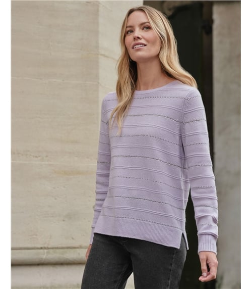 Lofty Metallic Stripe Sweater