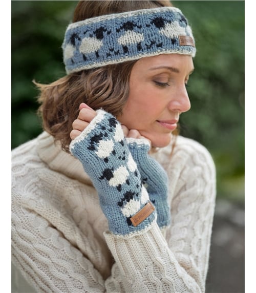 Sheep Fairisle Wristwarmers