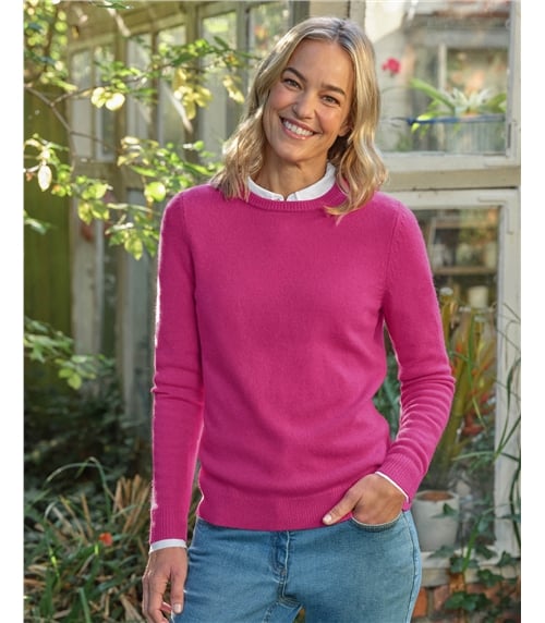 Womens Lambswool Crew