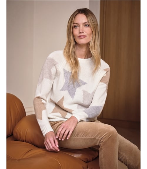 Cashmere Lofty Star Sweater