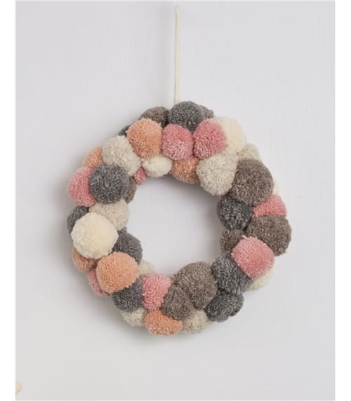Pom Pom Wreath Large