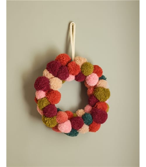 Pom Pom Wreath Small