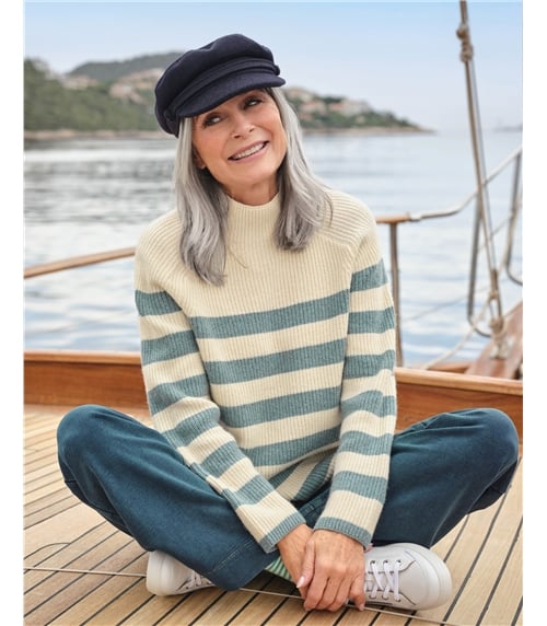 Breton Mock Neck Jumper