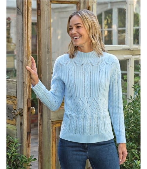 Turtle Neck Textured Jumper