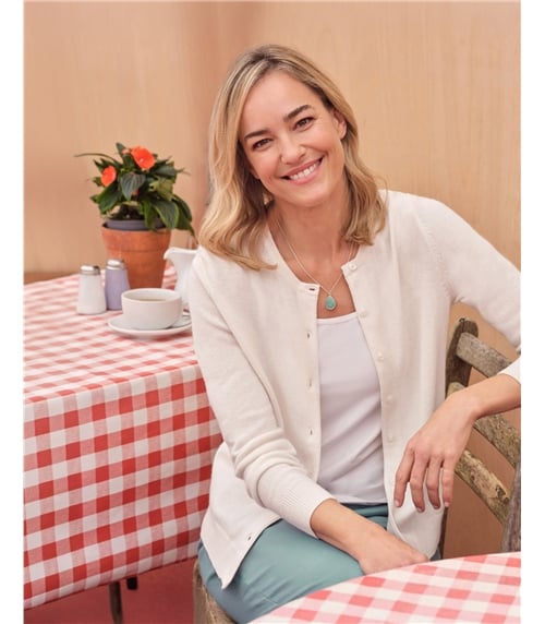Cashmere Merino Crew Neck Cardigan