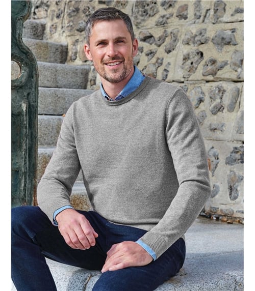 Cashmere Merino Crew Neck Sweater