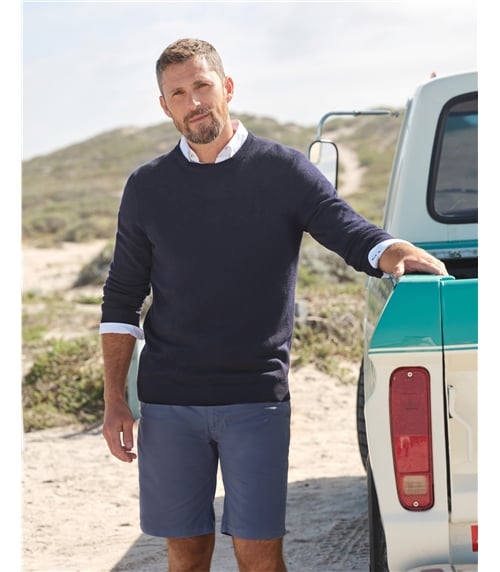 Cashmere Merino Crew Neck Sweater